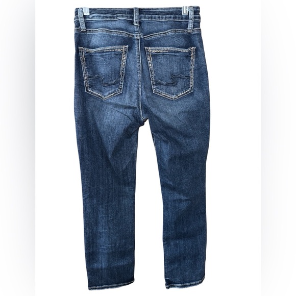 Silver Jeans Avery Capri women’s sz 27 style L44922EGX396 distressed - Picture 5 of 10